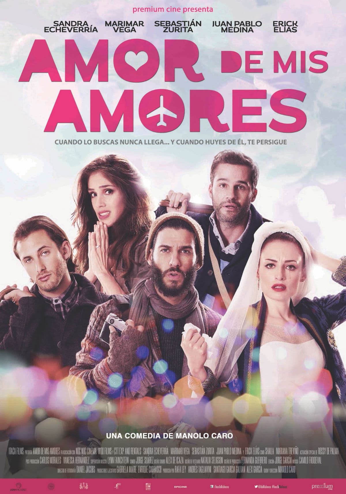 En la película ‘Amor de mis Amores’ (2014), Sandra da vida a ‘Lucía’, una mujer que días antes de su boda atropella a un desconocido y se enamora de él, quien también se dirige al altar, cuyo encuentro cambia sus vidas radicalmente.