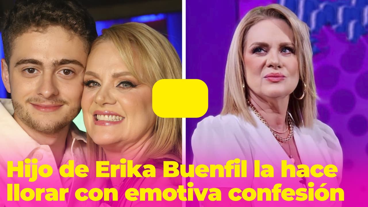 Hijo de Erika Buenfil la hace llorar en televisión con esta confesión