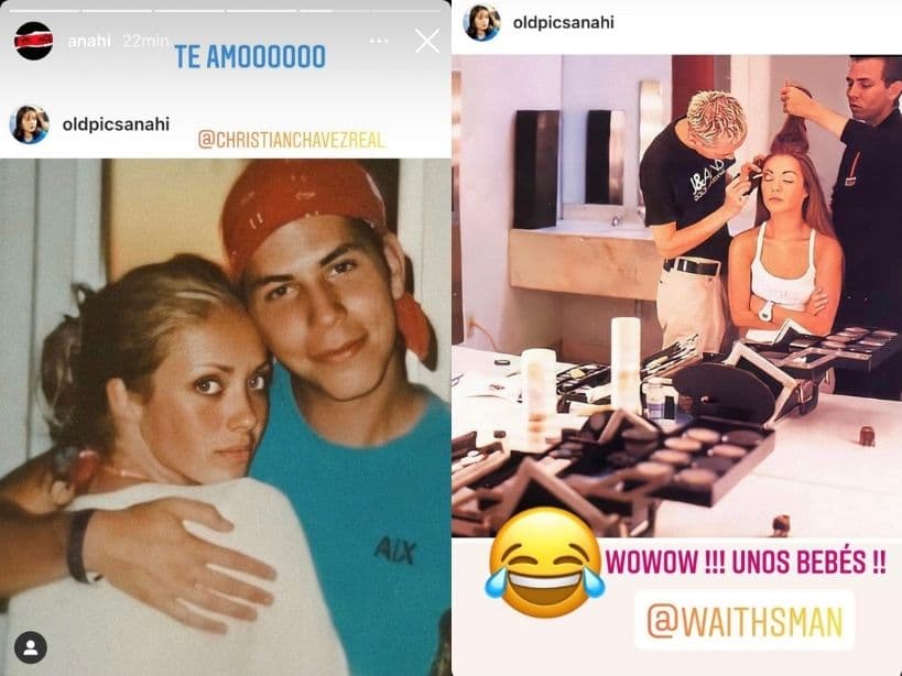 Anahí recordó algunos momentos junto a Christian Chávez y Alfonso Waithsman.