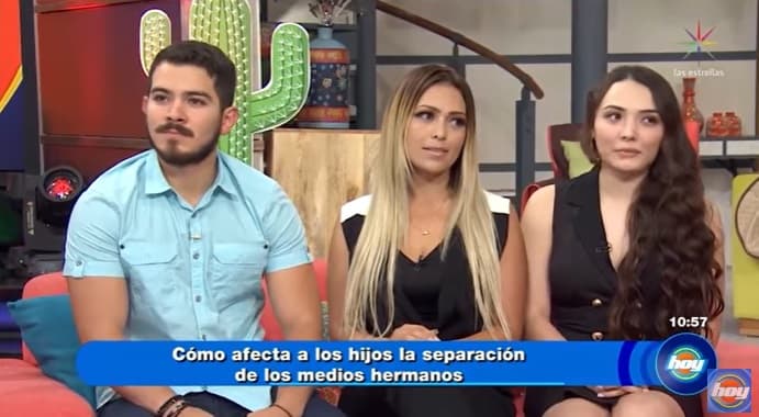 El 12 de septiembre de 2018, Erika, la hermana de Karla Luna, se presentó con sus dos sobrinos mayores Estefany y José Rubén en el programa Hoy para exponer cómo Américo se llevó a sus dos medias hermanas: Sara Valentina y Nina Victoria.