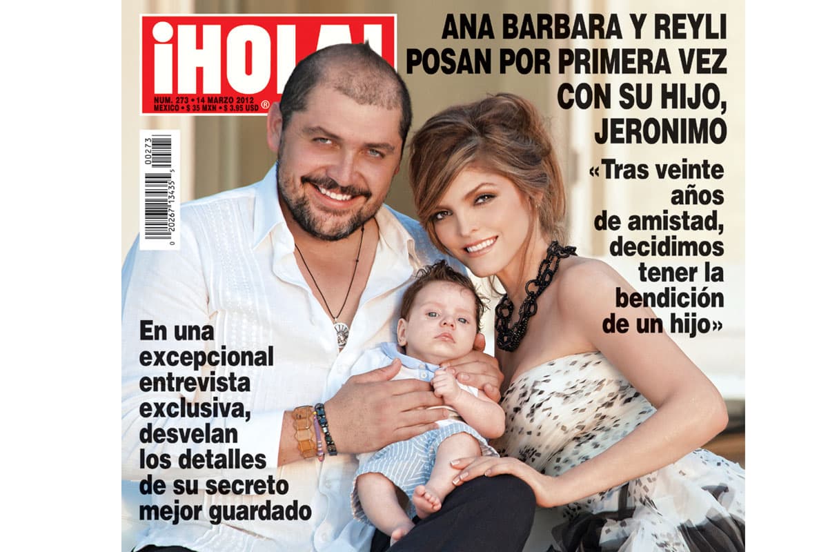 Reyli y Ana Bárbara revelaron en 2012 a ¡Hola! que se convertían en padres de Jerónimo