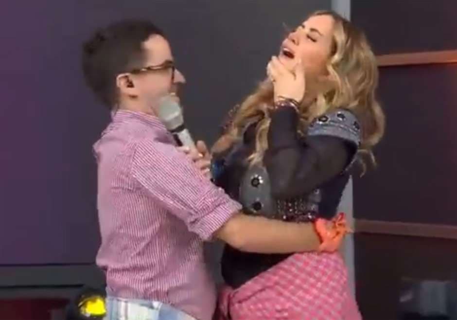 El accidente de Andrea Legarreta sucedió durante un juego de la emisión