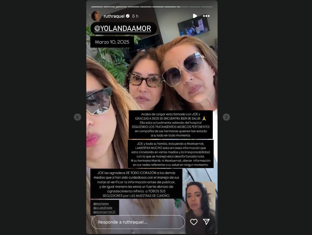 Raquel Rocha y Yolanda Andrade.