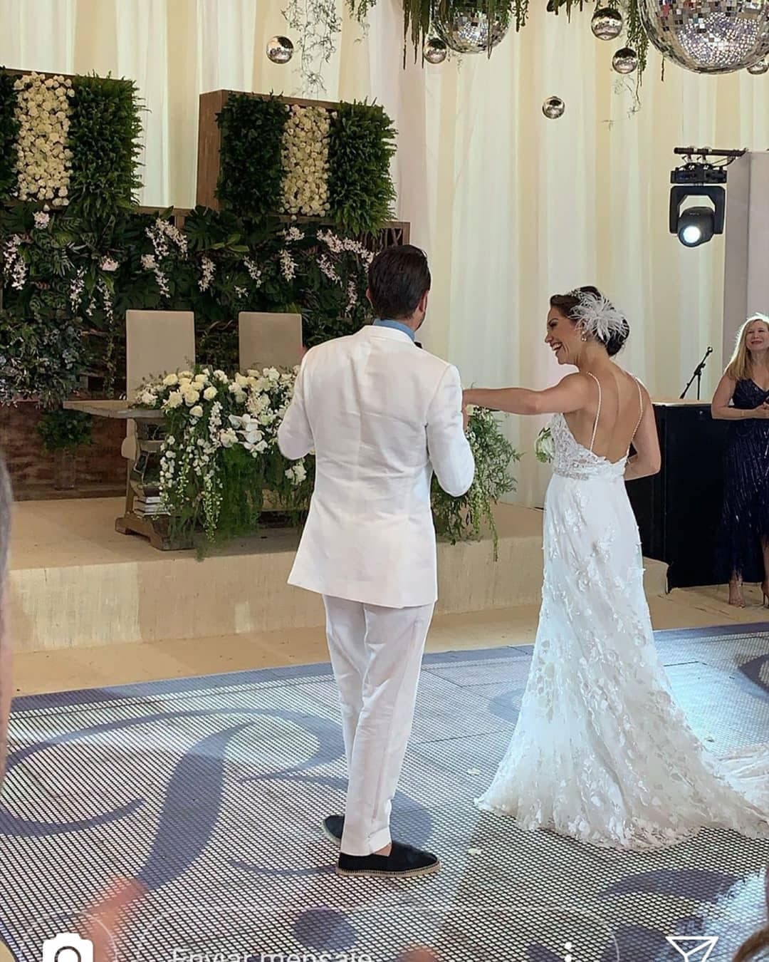 En una íntima ceremonia, la pareja se juró amor eterno.