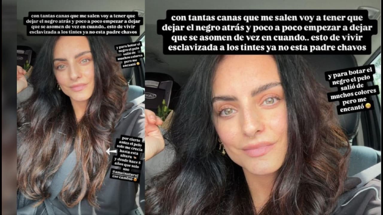 Aislinn Derbez comparte que dejará de pintarse el cabello tan seguido