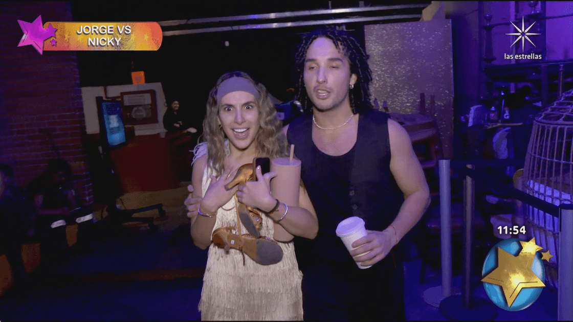 Jorge Anzaldo y Nicky Chávez pelean en 'Las Estrellas bailan en Hoy'
