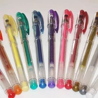 Plumas de gel.