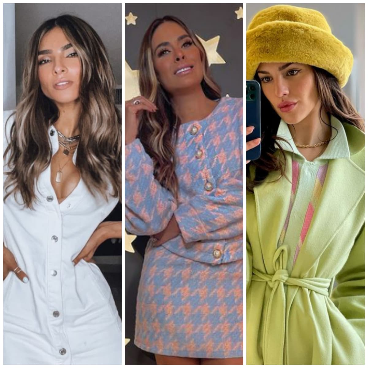 Alejandra Espinoza, Galilea y Eiza González en atuendos coloridos