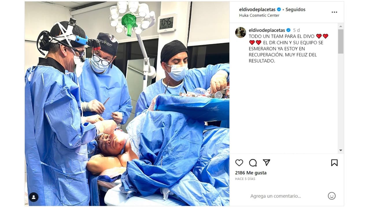 Eduardo Antonio se dejó ver en la sala de operaciones.
