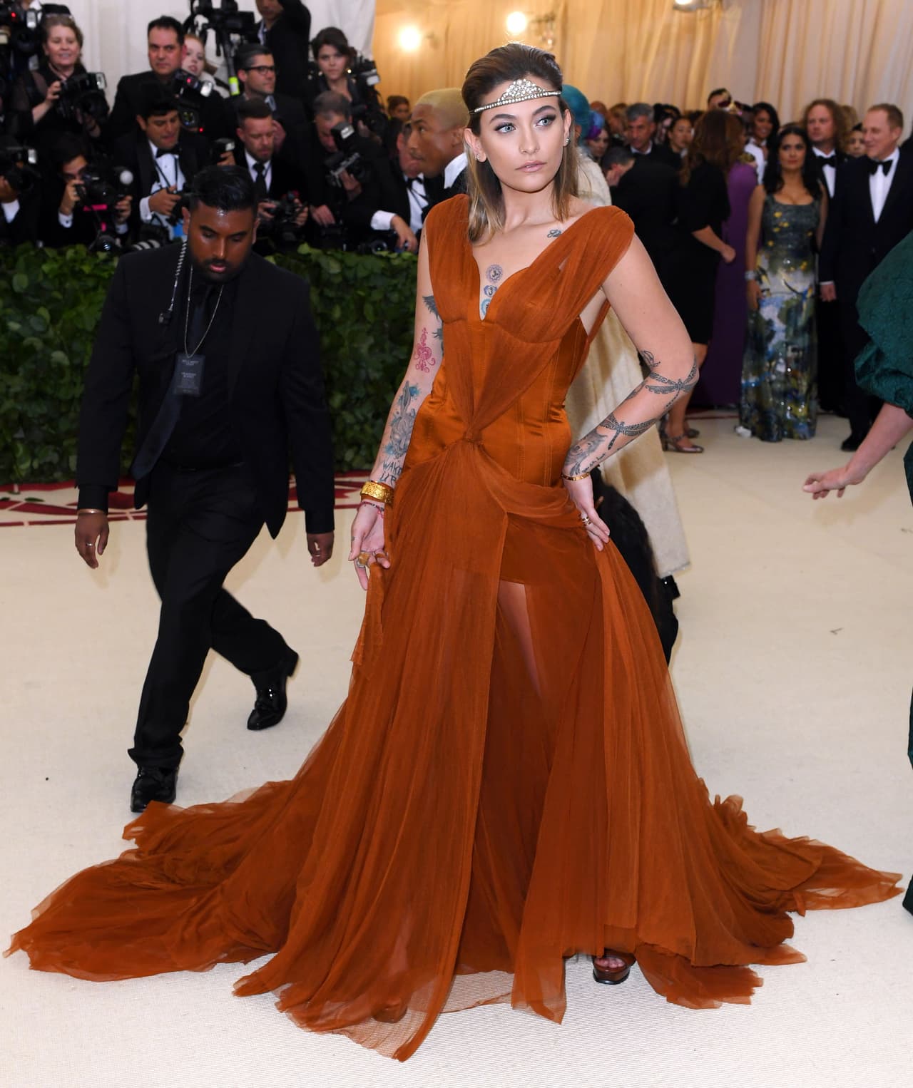 Paris Jackson, con un vestido de Stella McCartney.