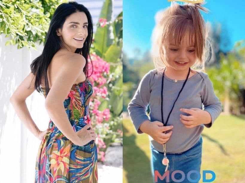 Aislinn Derbez exhibe el lado más tierno de Kailani: en pijama y dando besos