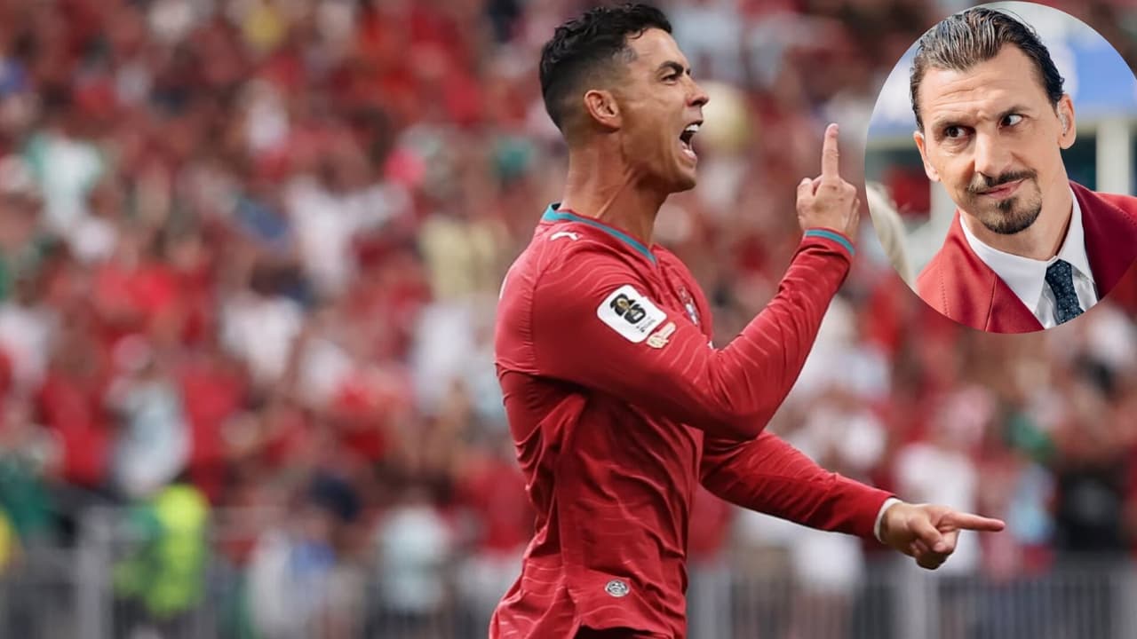 Ibrahimovic y su irónica reacción al doblete de Cristiano Ronaldo ante Uzbekistán