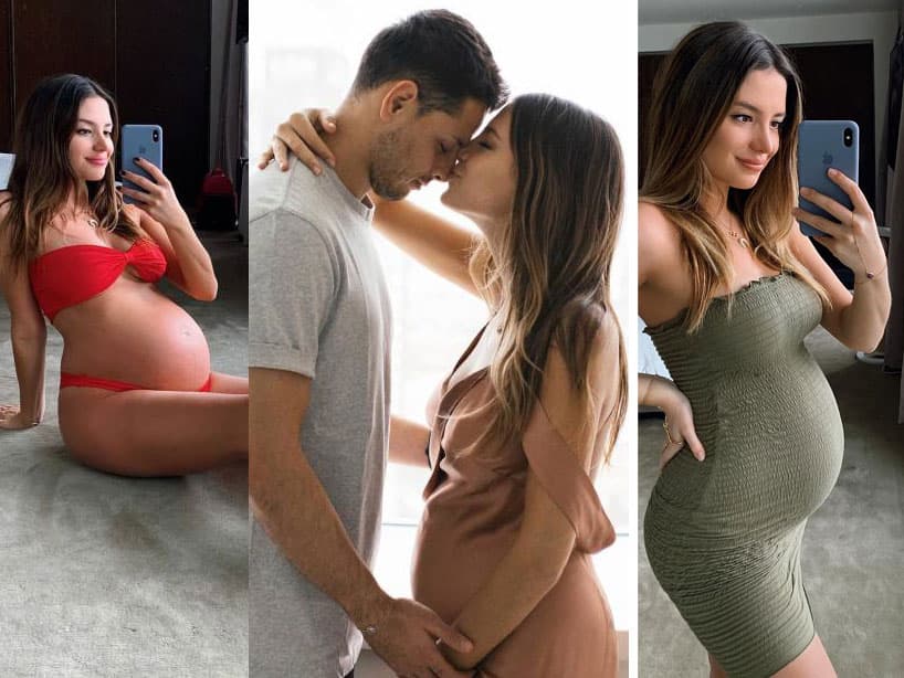 Sarah Kohan, la esposa de ‘Chicharito’, presume su avanzado embarazo en Instagram