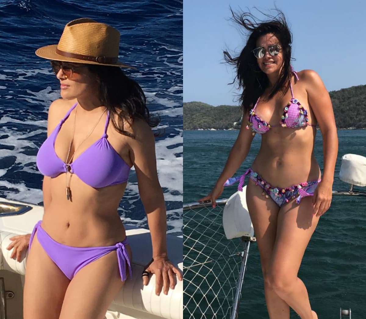 Salma Hayek y Luz Elena González se enfrentan en una candente guerra de bikinis, que promete sacar chispas