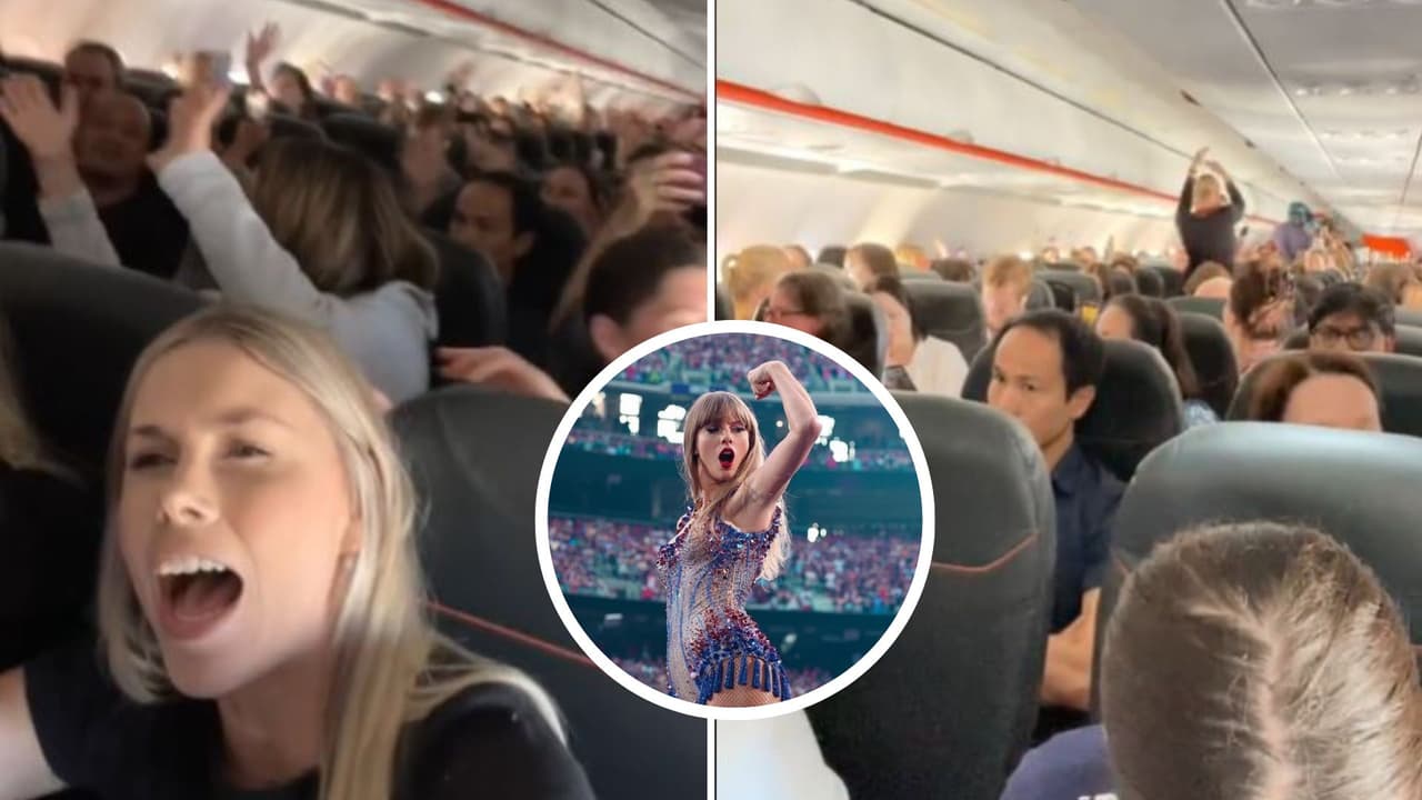 Fans de Taylor Swift cantan sus temas en pleno vuelo y los acusan de “irrespetuosos”.