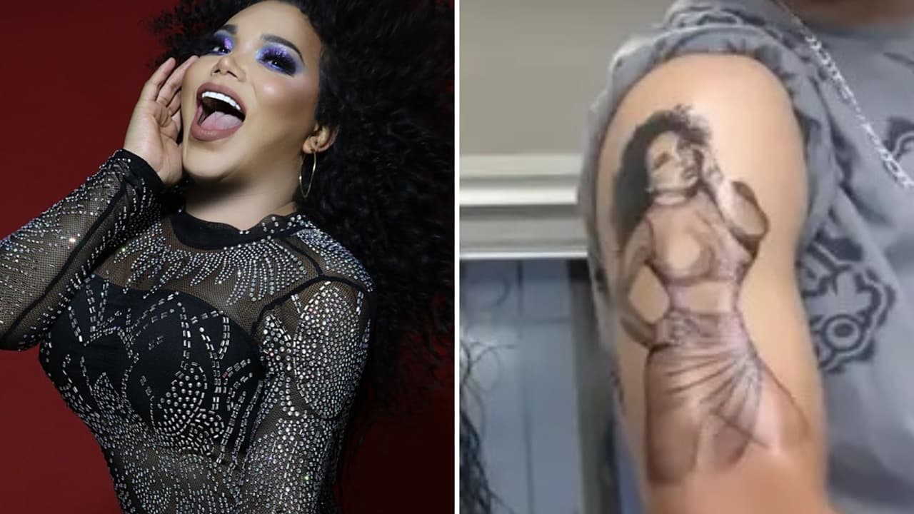 Novio de Paolita Suárez se tatúa el cuerpo de la influencer.