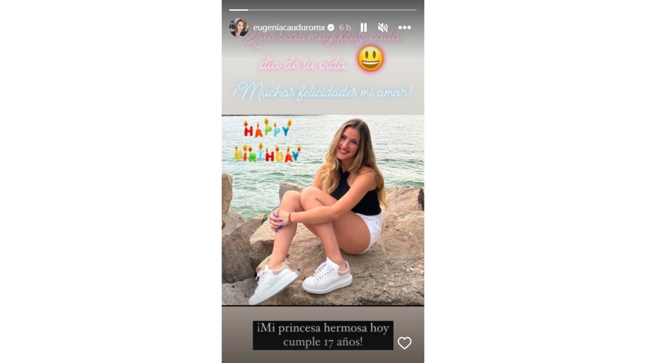 Eugenia Cauduro felicitó a su hija Luciana en su cumpleaños.