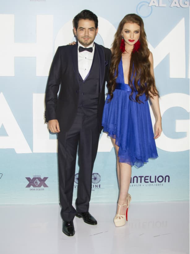 José Eduardo Derbez apoyó a su padre en una noche tan importante junto a su novia Bárbara Escalante