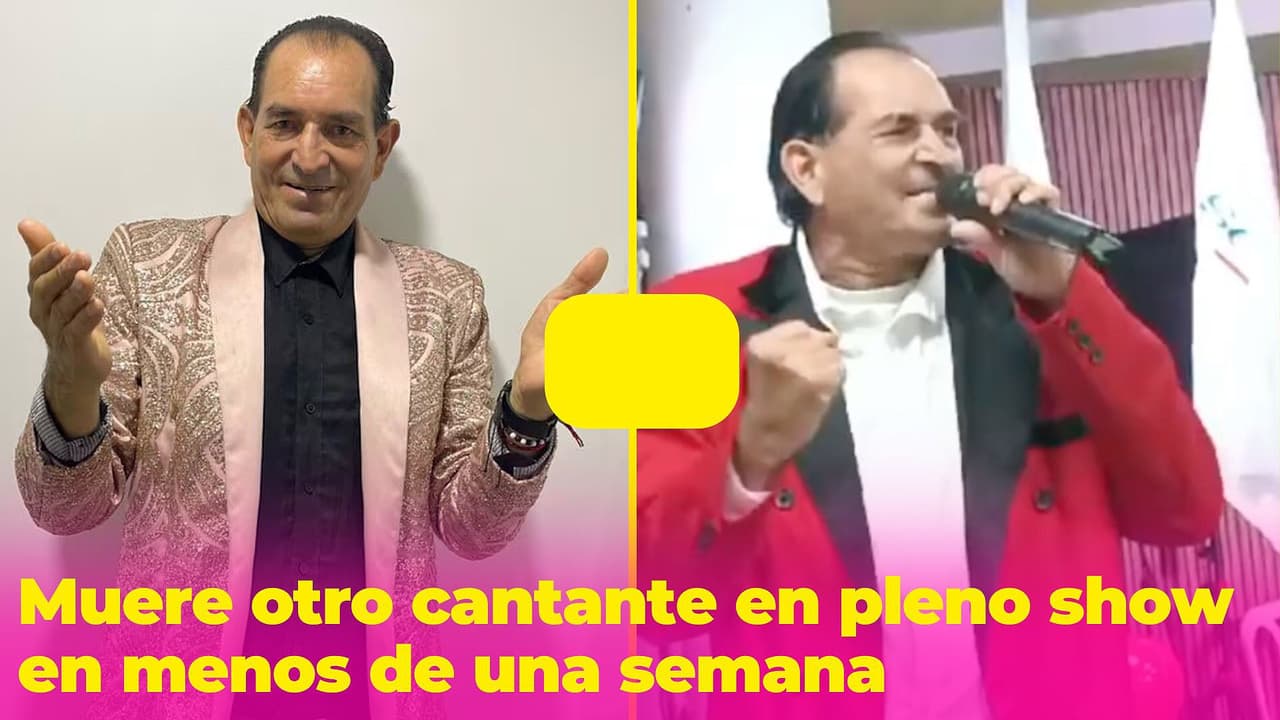 Muere otro cantante en pleno show en menos de una semana: cantaba 'Nadie es eterno'