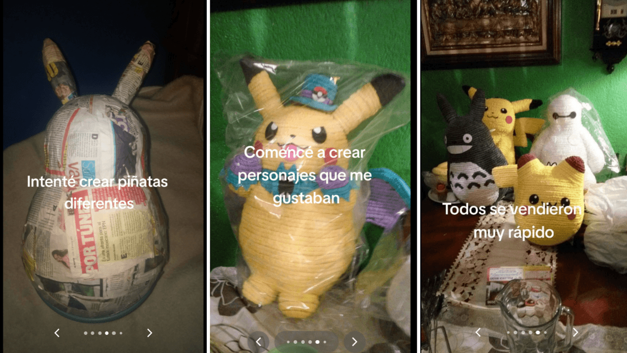 Hombre dejó su trabajo como economista para vender piñatas: historia viral