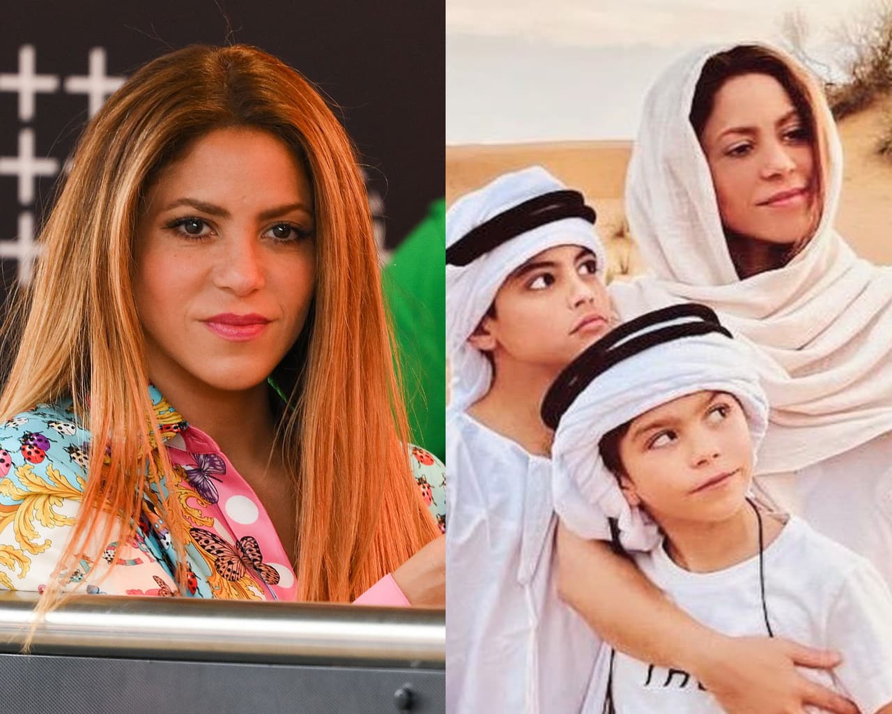 Shakira llega con sus hijos a Barcelona con 20 maletas y a su excasa