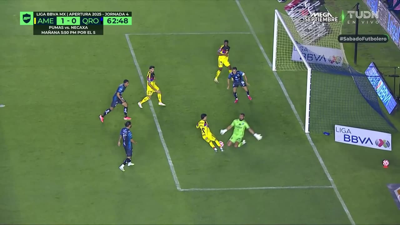 ¡Doble atajada enferma de Allison! Detiene los remates de Zendejas