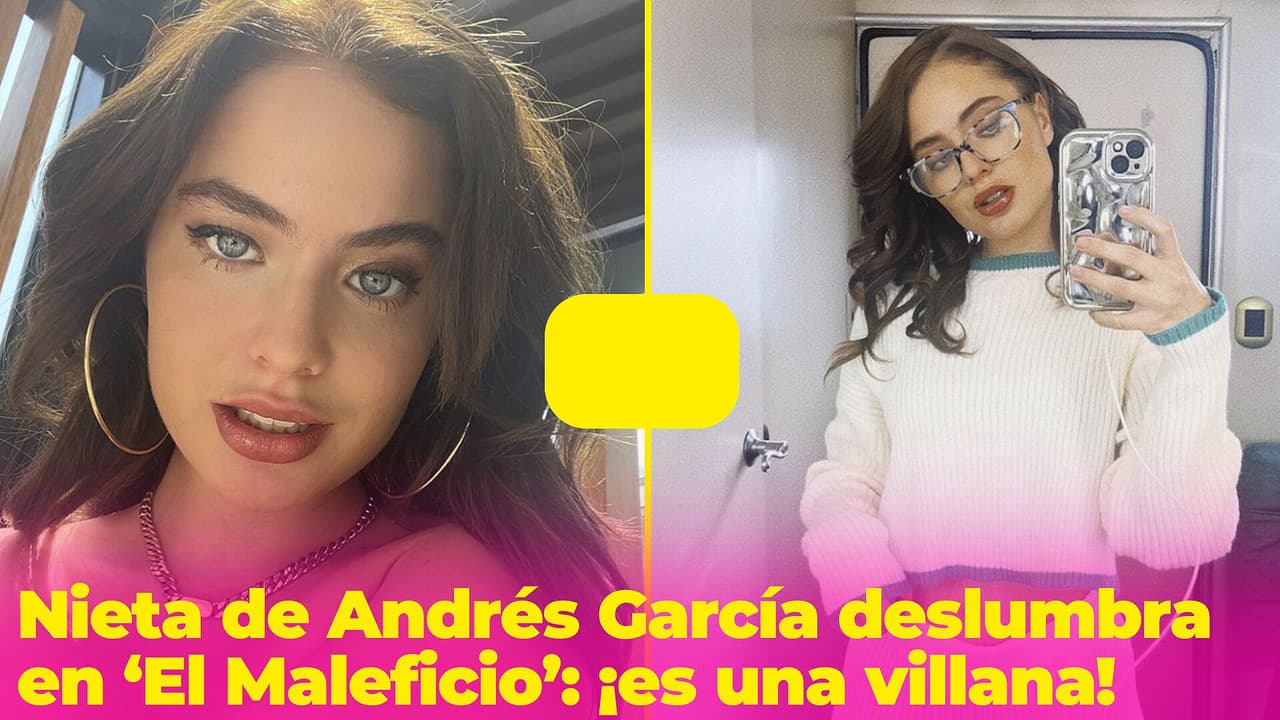 Nieta no reconocida de Andrés García aparece en 'El Maleficio' y deslumbra con su belleza y talento