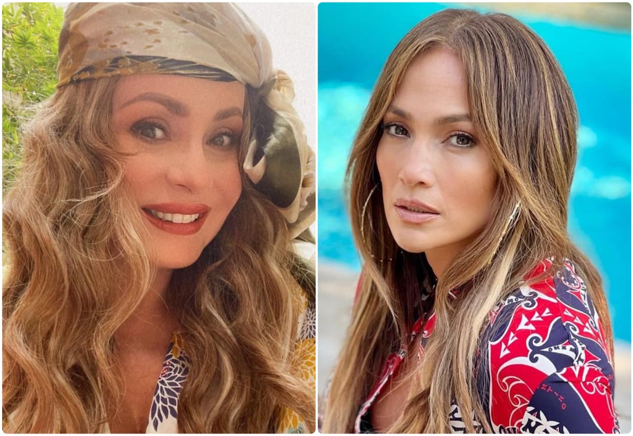 ¿Quién lo luce mejor? Gaby Spanic le 'roba' icónico look a JLO