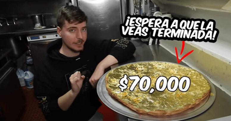 Compran pizza de oro con un costo de 70 mil dólares.