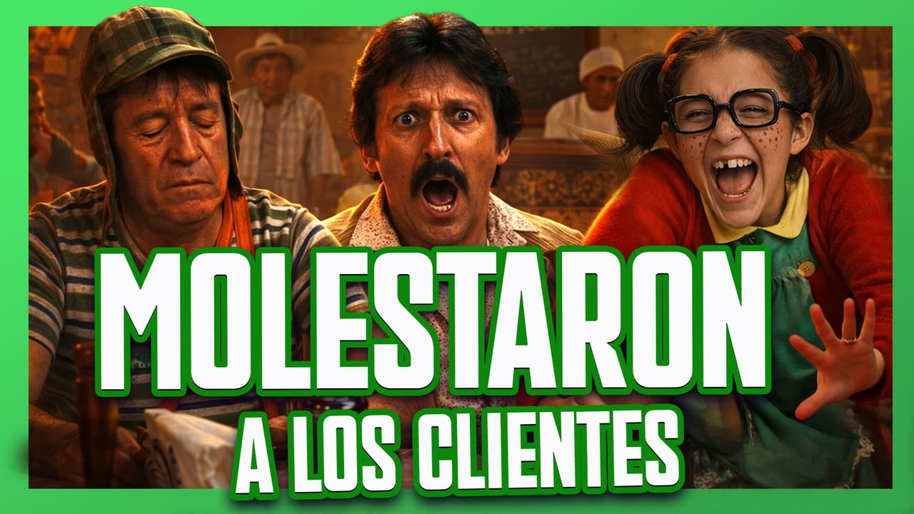 La Chilindrina y el Chavo molestan a un cliente de Doña Florinda