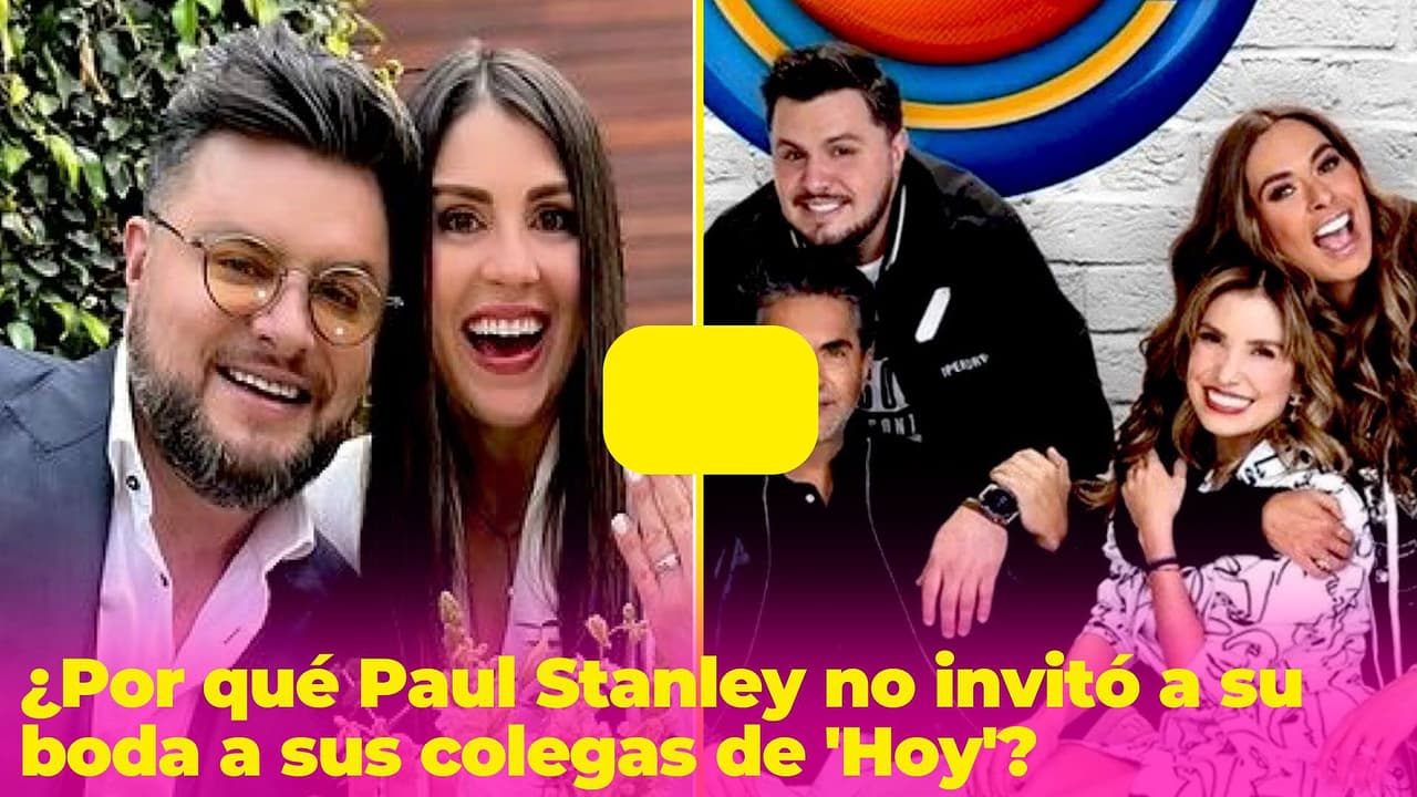 Paul Stanley reveló por qué no invitó a su boda a sus compañeros de 'Hoy': la reacción de Galilea