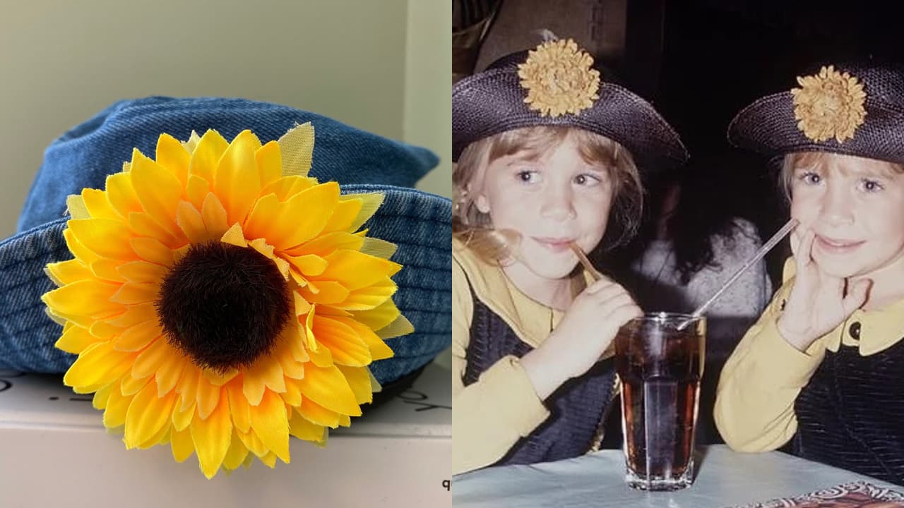 Sombreros con flor.