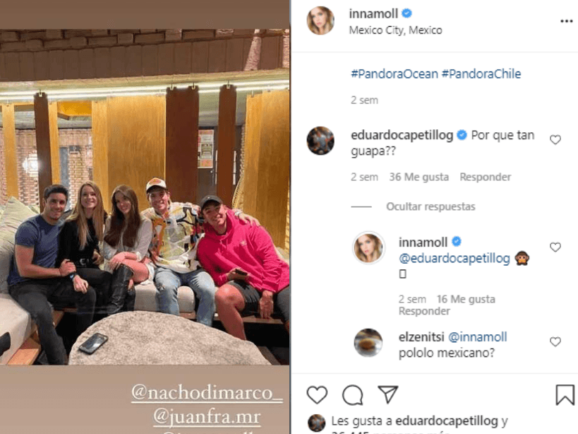 Eduardo Capetillo Jr. y su novia intercambian románticos mensajes en Instagram