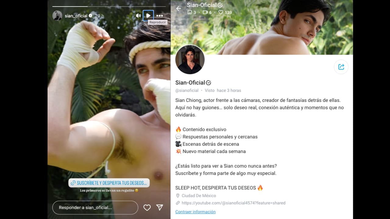 Sian Chiong anuncia la apertura de su cuenta de OnlyFans