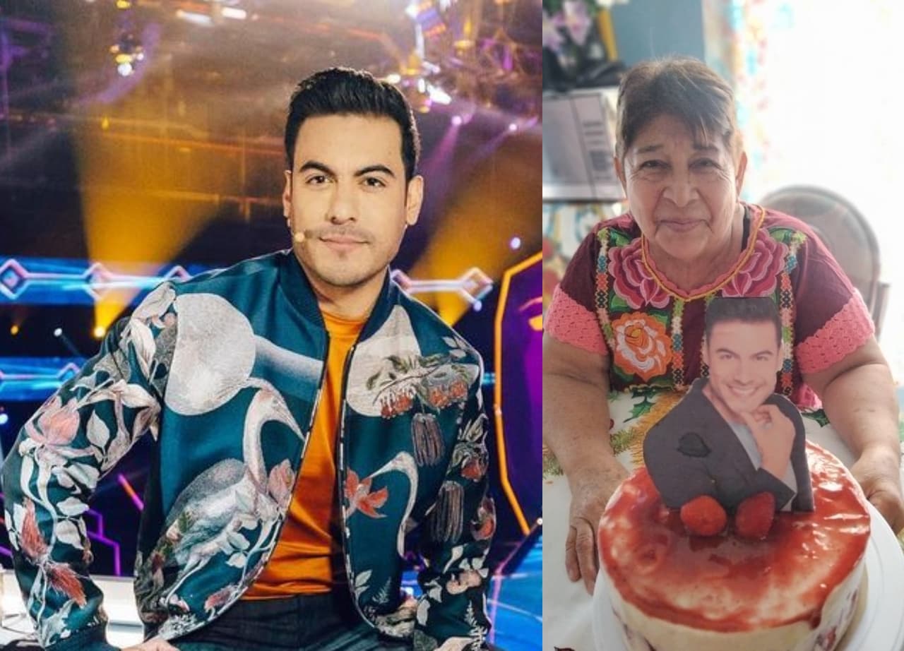 Carlos Rivera se convierte en fiesta temática de tierna abuelita