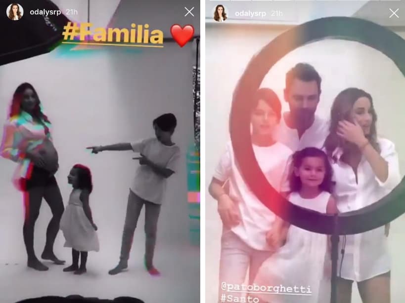 Odalys Ramírez Patricio Borthetti, Santino y Gia.