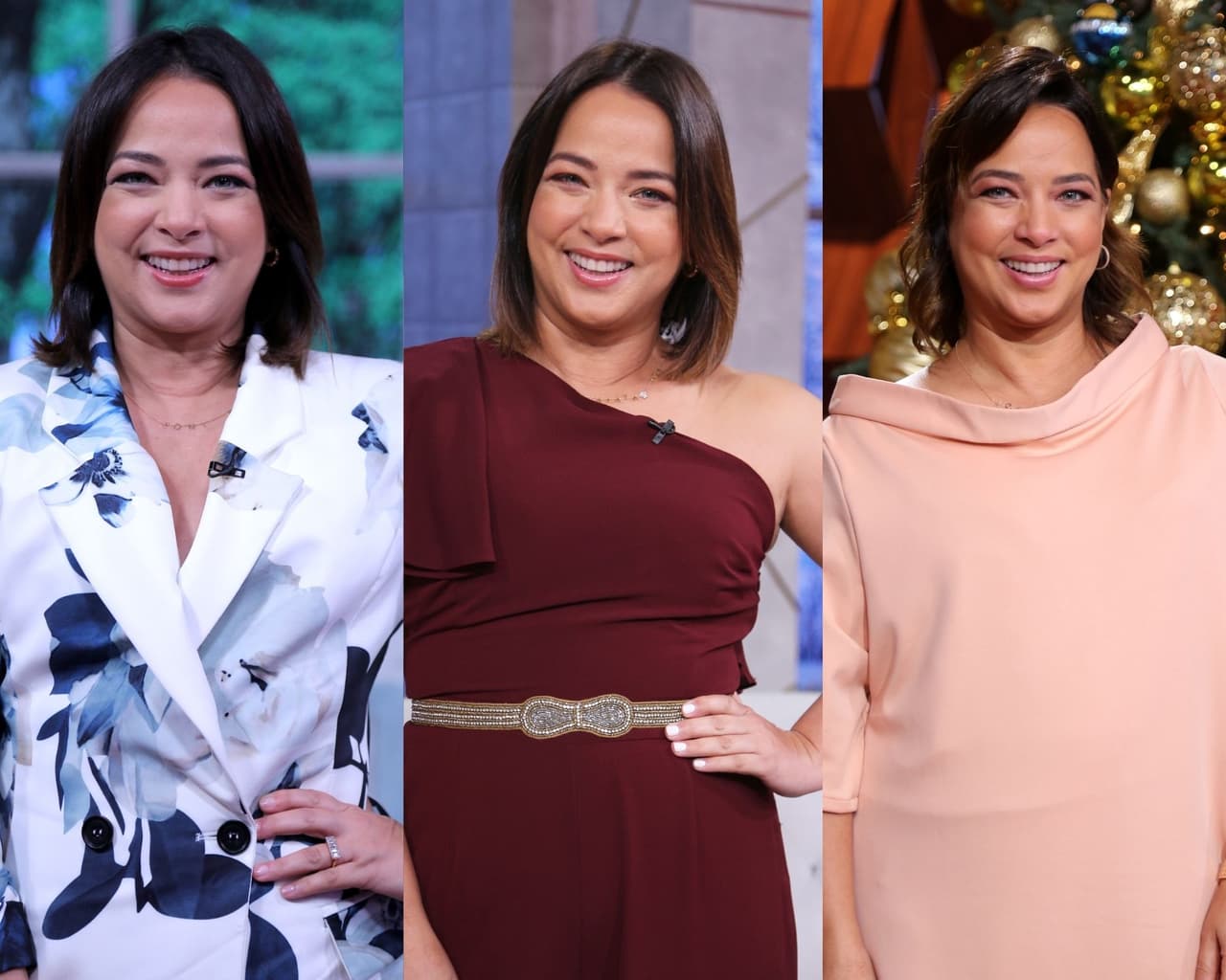 La presentadora a conquistado con todo tipo de formas y colores en sus outfits.