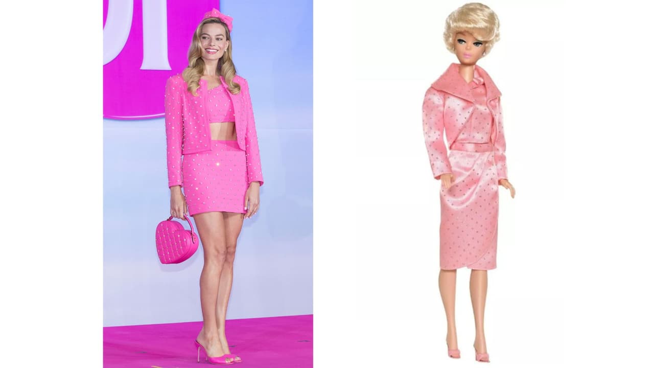 Margot Robbie se viste como la muñeca Barbie