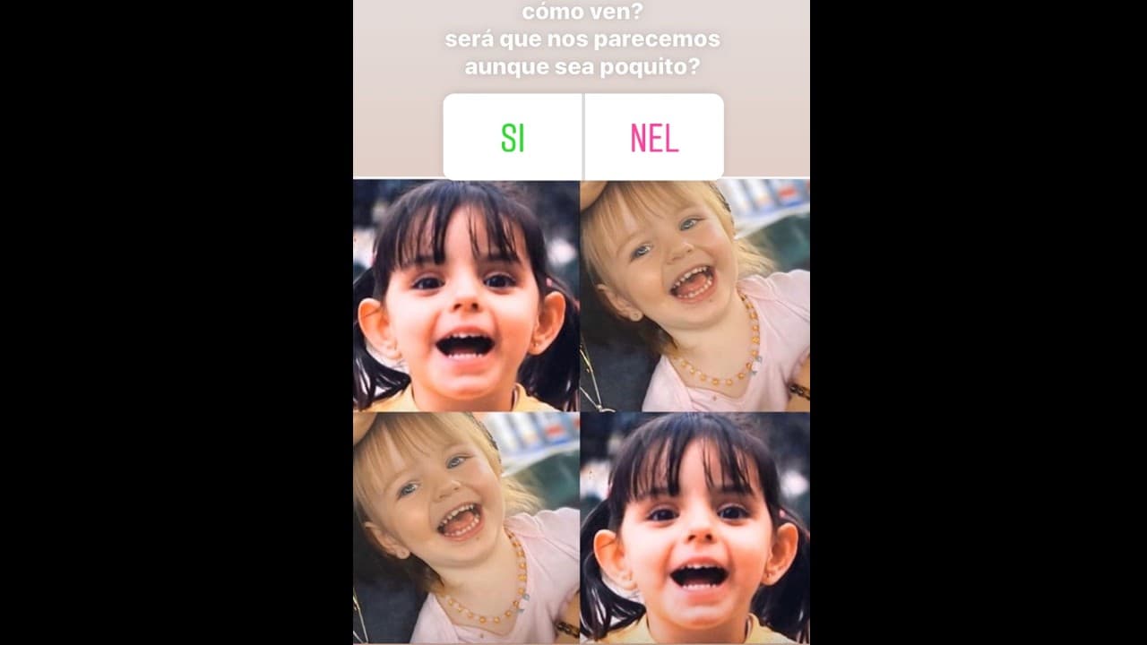 Aislinn Derbez comparó cómo se veía de niña con una foto de Kailani