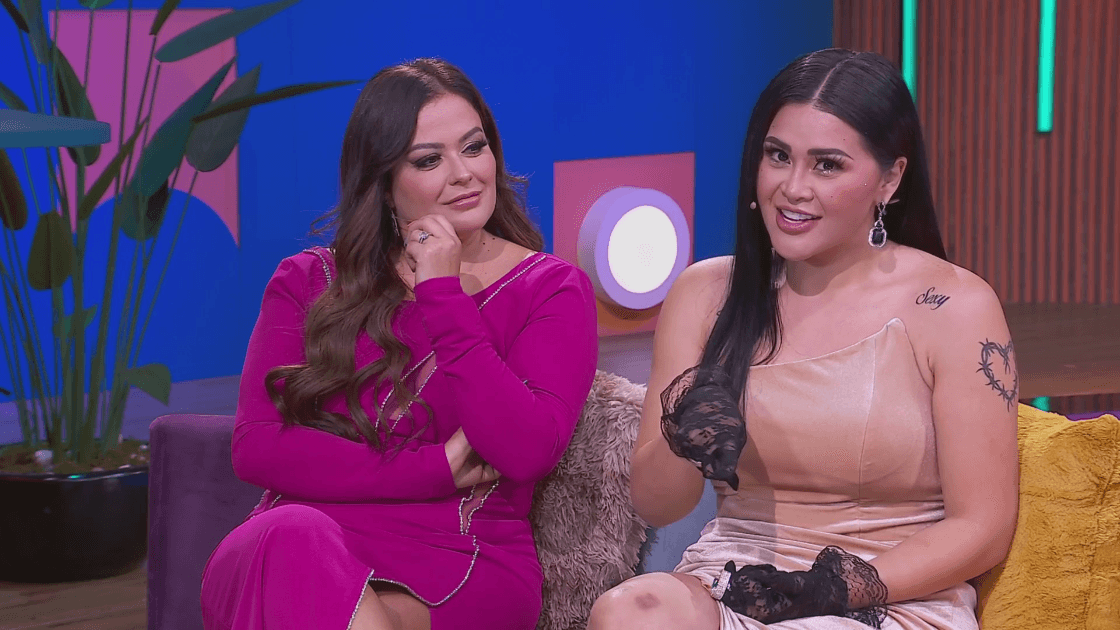 Gomita y Mariana Echeverría en la posgala ViX