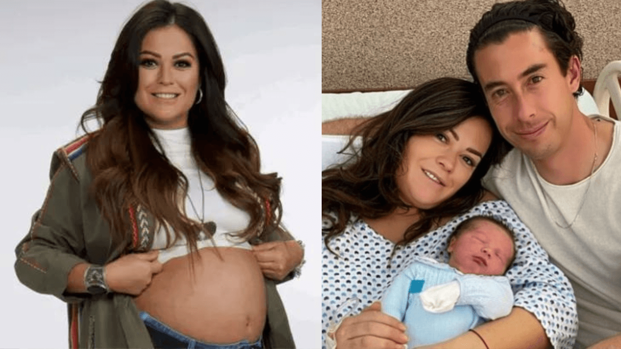 Esposo de Mariana Echeverría no la dejó sola en el parto: entre lágrimas, publican fotos del encuentro con su bebé recién nacido 