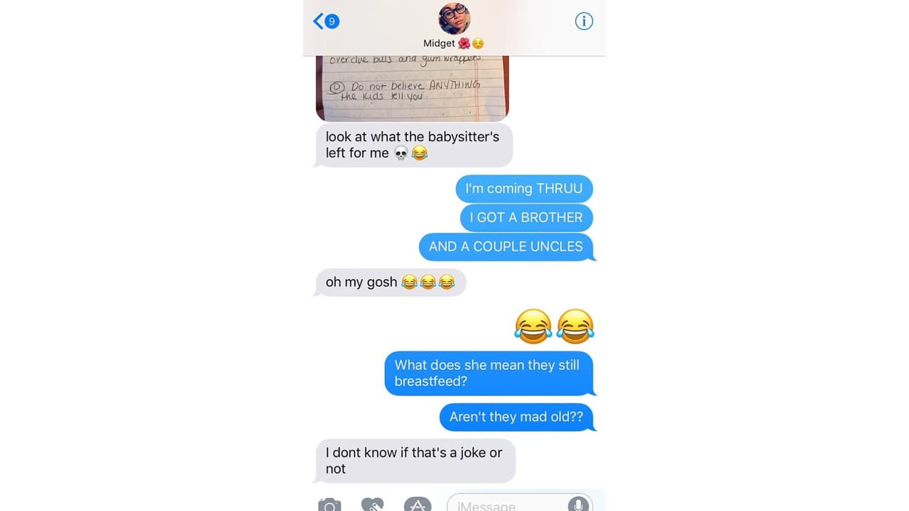 El novio de la niñera quedó en shock con la lista.