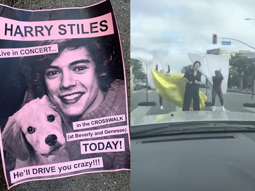 Harry Styles dio un mini concierto improvisado en el tráfico de LA y, sí, hay videos