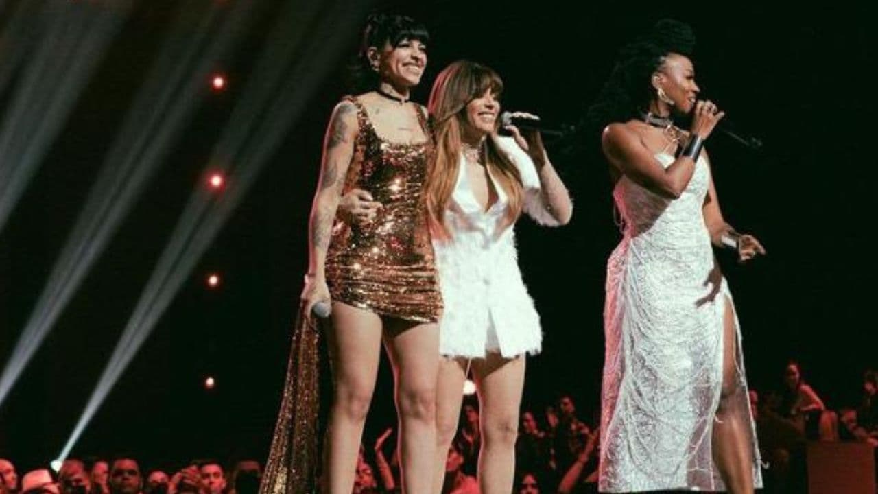 Cazzu, Kany García y la cantante Goyo