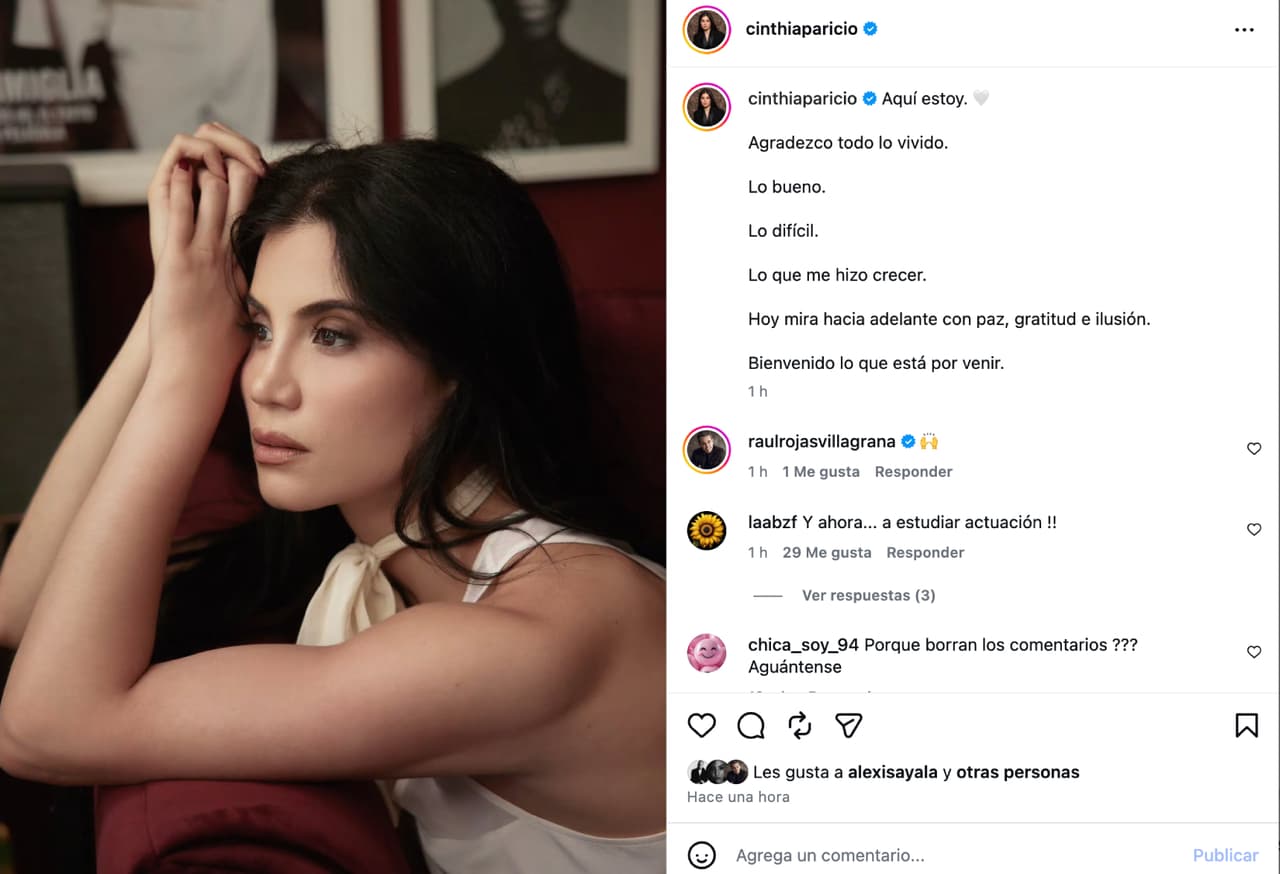 Cinthia Aparicio.