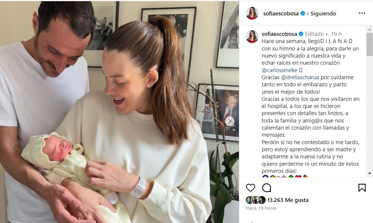 Captura Instagram Sofía Escobosa