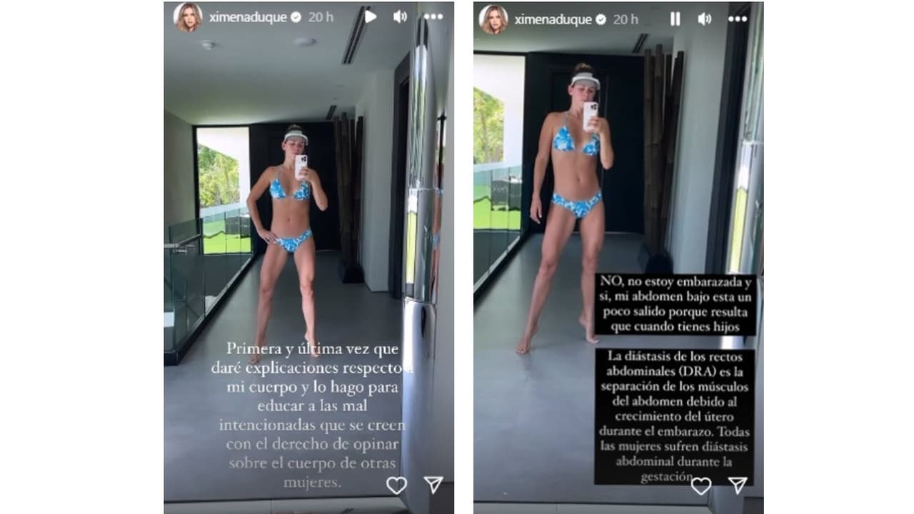 Ximena Duque se defiende de las críticas a su cuerpo.