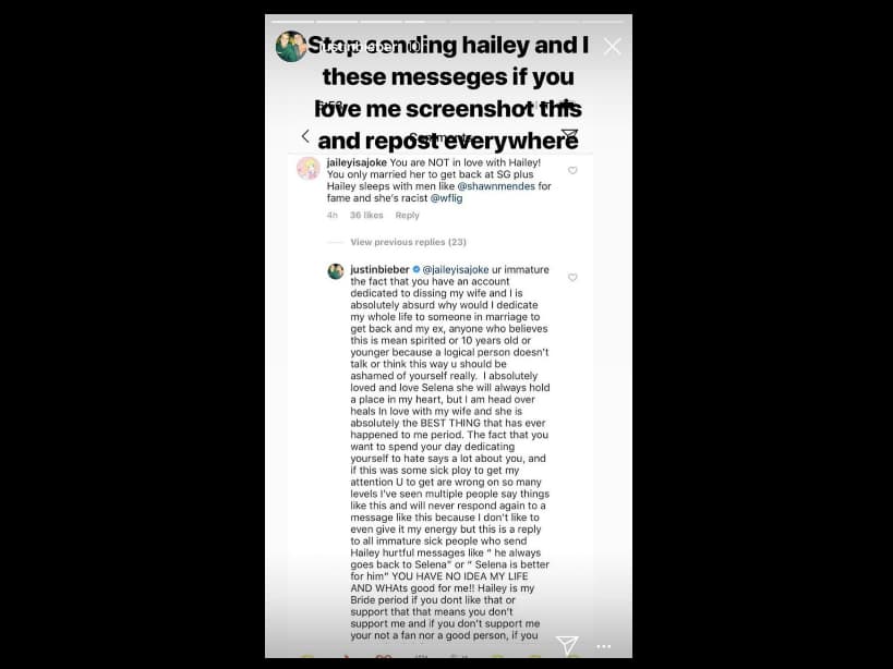 Esto fue lo que escribió el cantante en Instagram.