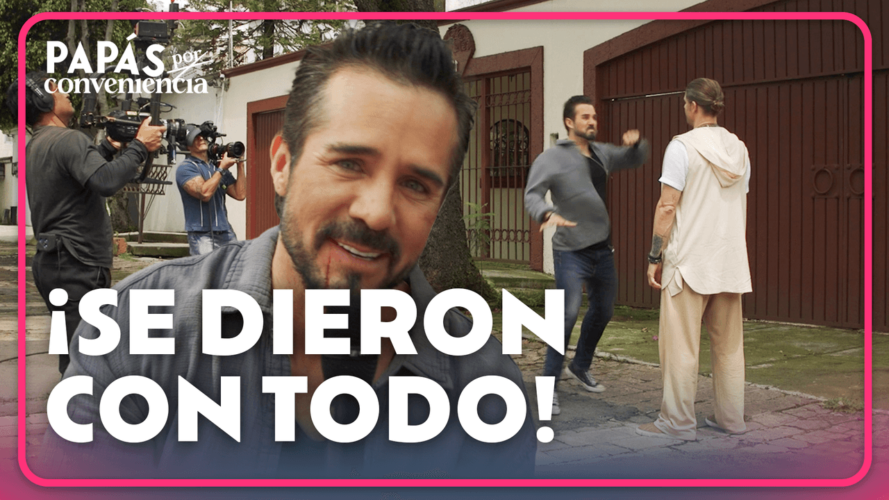 Así grabaron José Ron y Horacio Pancheri 'pleitazo' en Papás por Conveniencia