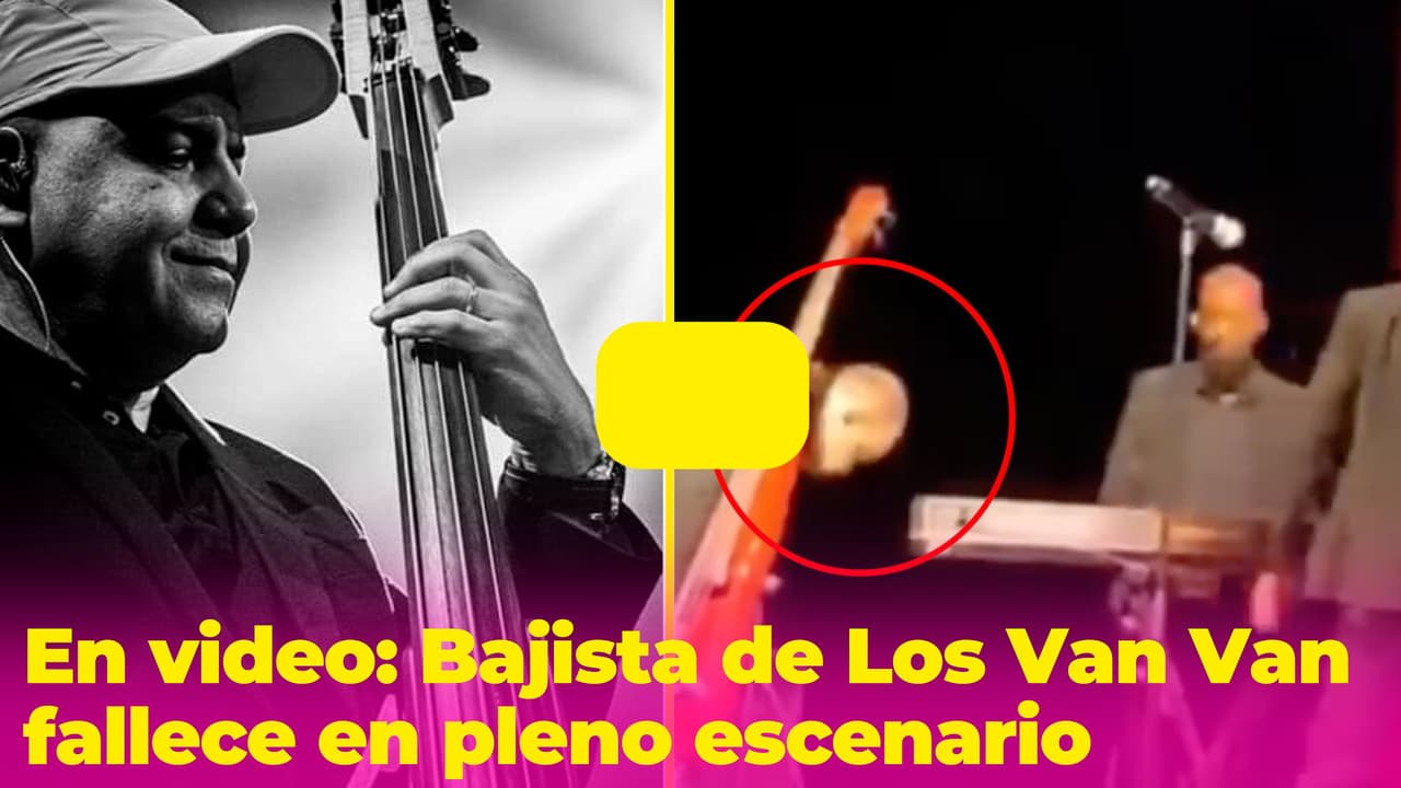 Bajista de Los Van Van se desploma y muere en pleno escenario: el momento quedó registrado en video